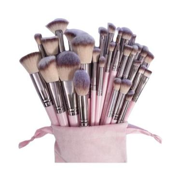 Imagem de Conjunto De 30 Pincéis De Maquiagem Profissionais MAANGE Para Base, Co