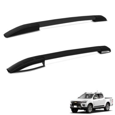 Imagem de Rack Longarina De Teto S10 2012 a 2022 Aluminio Preto Bepo