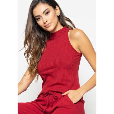 Imagem de Blusa Salvatore Cava Americana Canelada Feminina-Feminino