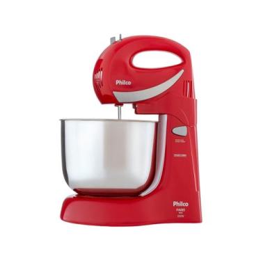 Imagem de Batedeira Philco Paris Inox Vermelha 400W, Vermelho, 110V