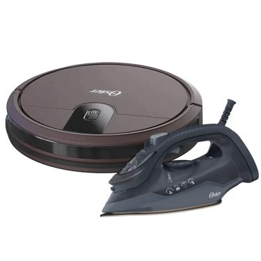 Imagem de Kit Ferro de Passar Aeroceramic 250ml e Aspirador Robô Ultra Slim