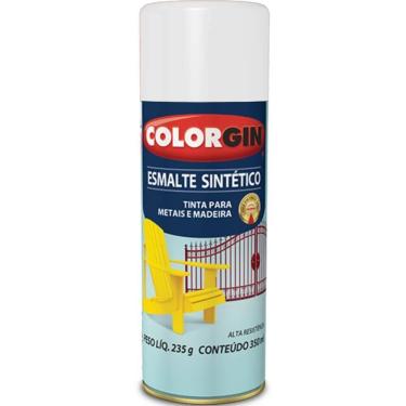 Imagem de Tinta Spray Esmalte Sintético 350ml Branco Gelo - 739 - COLORGIN