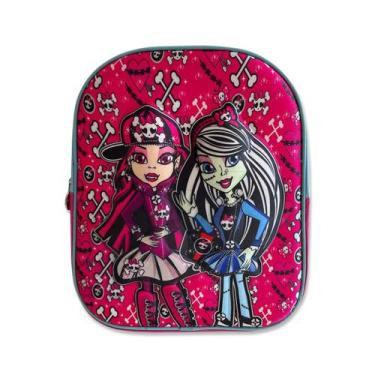 Imagem de Mochila Escolar Monster High Infantil Feminino 3D Pequena, Rosa