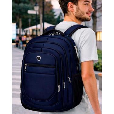 Imagem de Mochila Executiva Bolsa Grande Escolar Faculdade Trava Anti Roubo Said