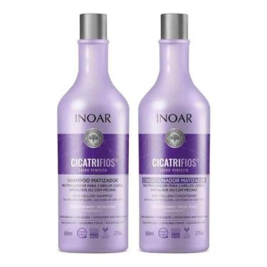 Imagem de Kit Shampoo e Condicionador Inoar Cicatrifios Loiro Perfeito - 800ml +