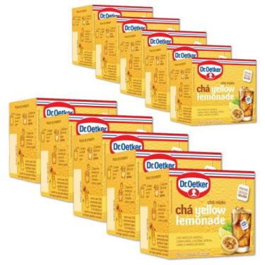Imagem de Chá Gelado Yellow Lemonade Dr. Oetker Kit 10 unidades 20g