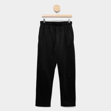 Imagem de Calça Moletom Infantil Broken Rules Casual Menino, Preto, 10A