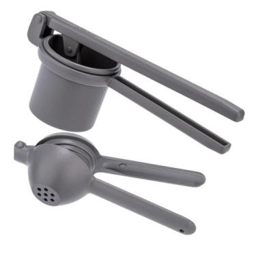 Imagem de Kit Espremedor de Limão e Batata Cinza Weck