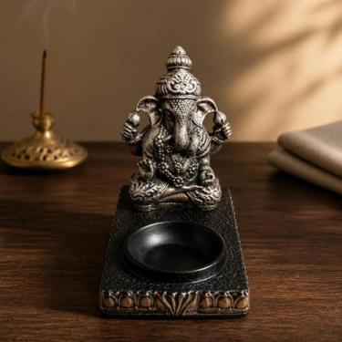 Imagem de Incensário Resina Hindu Ganesha Suporte Para Incenso Vareta - ASA