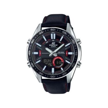 Imagem de Relógio casio masculino edifice couro efv-c100l-1avdf