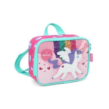Imagem de Lancheira Unicórnio Glitter Pink Up4You Luxcel - Luxcel - Up4You