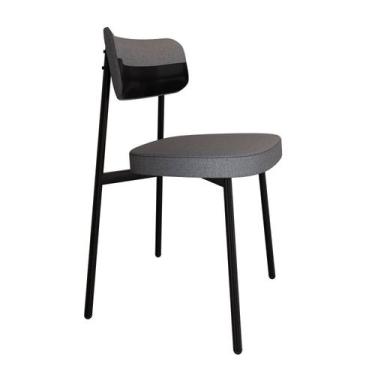Imagem de Cadeira Alloa Fixa com 4 Pés 50 x 44,7 x 83,8 cm com 1 Unidade Cinza/C