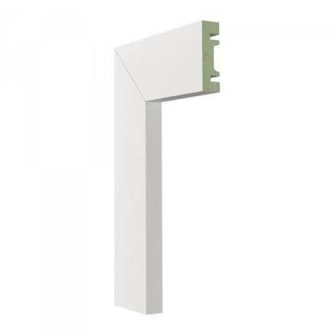 Imagem de Kit 72m Linear Guarnição MDF 501 15MMX5CM Branco Moldufama