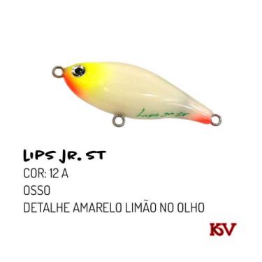 Imagem de Isca Lips Jr St Artificial da Kv Ótimo Stick 6,5cm P/ Robalo, 12a