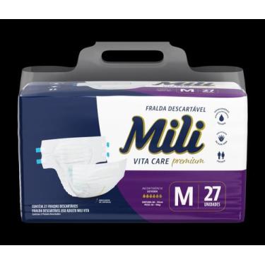 Imagem de Fralda adulto mili vita care premium mega m 27 unds - Mili S_A