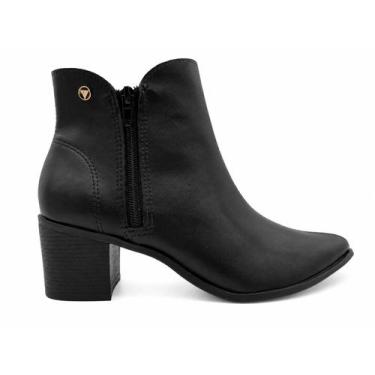 Imagem de Bota Feminina Cano Curto Preta Via Uno -, Preto, 37