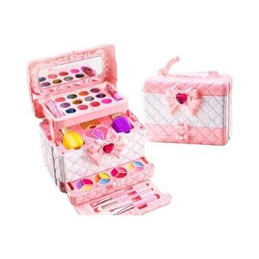 Imagem de Kit De Maquiagem Lavável Para Meninas, Conjunto De Maquiagem Real Para