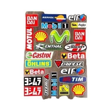 Imagem de Conjunto De Adesivos Refletivos Para Patrocínio De Corridas Para Moto,