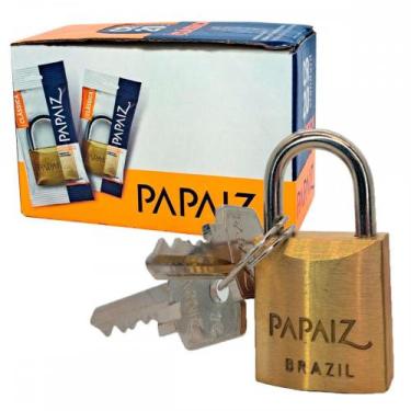 Imagem de Cadeado Papaiz 40Mm - Kit C/5 Pecas