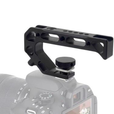 Imagem de Handle Grip ZJ003 Alça C/ Sapata 1/4 3/8 P/ Câmera Cage Dslr - Genéric