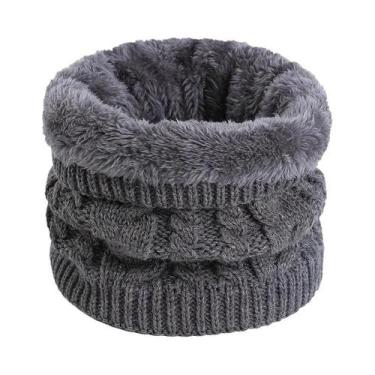 Imagem de Cachecol Unissex De Inverno Para Aquecer O Pescoço Em Fibra De Poliést