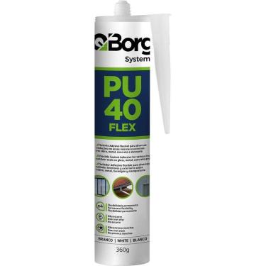 Imagem de Selante PU 40 FLEX com Flexibilidade Permanente Livre de Solventes Branco Poliuretano 360G