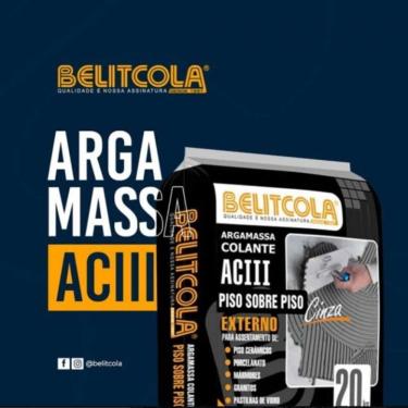 Imagem de Argamassa Externa AC3 para Assentamento em Áreas com Umidade Alta Resistência e Excelente Aderência Cinza 20kg
