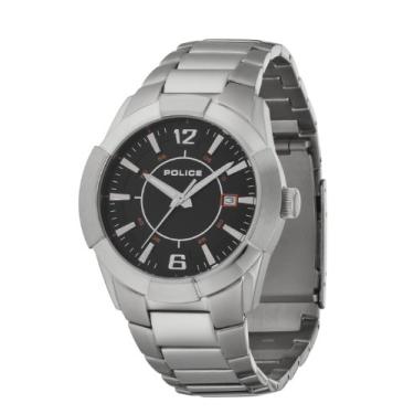Imagem de Police Relógio masculino PL-12547JS/02M com mostrador preto sincero, Preto