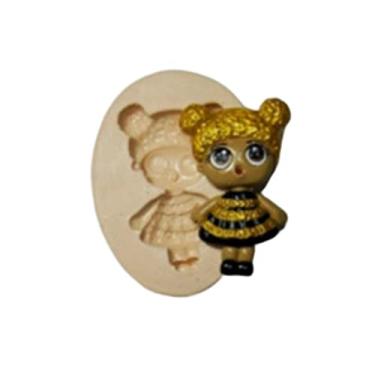 Imagem de Confeitaria dos moldes, F254 MOLDE DE SILICONE BONEQUINHAS CONFEITARIA BISCUIT