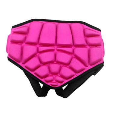 Imagem de Calções de proteção para de esportes snowboard patim calções acolchoados de proteção para, proteção de para, Cor de rosa