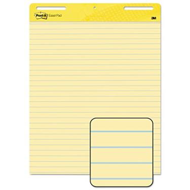 Imagem de 3M 651 Enchimentos de cavalete Post-It com 25 x 30, amarelo, duas pastilhas de 30 folhas/caixa