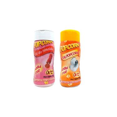 Imagem de Temperos P/ Pipoca Popcorn Cx 12 Frascos. 6 Sal do Himalaia - 6 Sal Popcorn