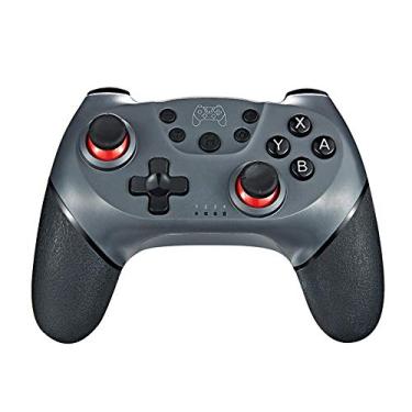 Imagem de Gamepad Sem Fio Bt,Sailsbury Controlador sem fio BT Gamepad Game Joystick com alça de 6 eixos compatível com Switch Pro Gamepad Switch Console
