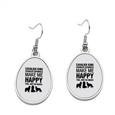 Imagem de Brinco Cavalier King Make Me Happy – Brincos com pingente para meninas – Presente de festa de aniversário dos namorados