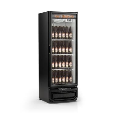 Imagem de Cervejeira Visa Cooler Expositor Refrigerador Vertical Porta de Vidro GRBA-40PV PR Preta 220V - Gelopar