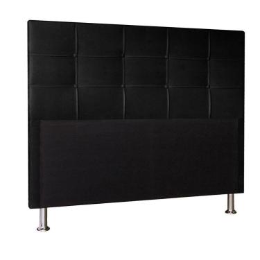 Imagem de Cabeceira Solteiro 0,90m Roma Suede - Pallazio Cor Preto