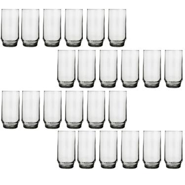 Imagem de Conjunto 24 Copos Vidro Transparente 410ml Lights Suco Nadir