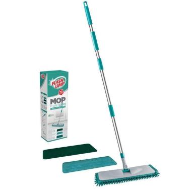 Imagem de Kit Mop Plano 3 Em 1 Limpeza Pesada, Seca Ou Úmida Flashlimp