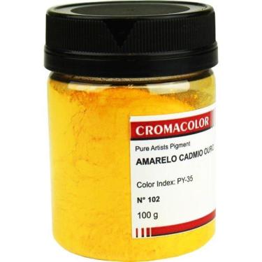 Imagem de Pigmento Artístico Cromacolor 102 Amarelo Cadmio Ouro 100G