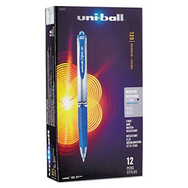 Imagem de Uni-ball 65941 Signo Gel RT esferográfica retrátil caneta de gel tinta azul média dúzia