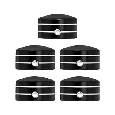 Imagem de HDBUBALUS Kit de tampa de parafuso plano de parafusos da roda dentada traseira para Harley Softail Fatboy Breakout 93-2017 Touring Road King Street Glide Sportster 883 XL1200 04-2021 Preto