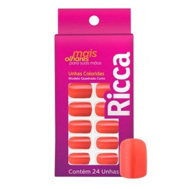 Imagem de Unhas Postiças Ricca Vermelho Paixão - 1340