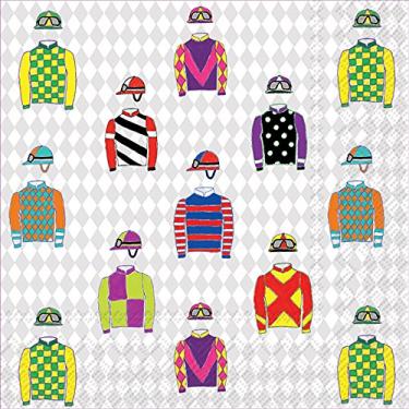 Imagem de Guardanapos de papel para coquetel Celebrate the Home Sporty, 3 camadas, seda Jockey, 20 unidades