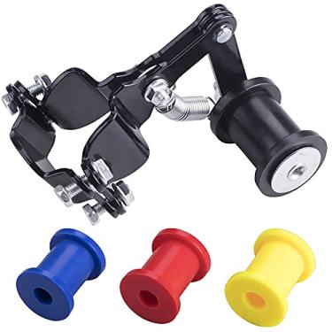 Imagem de CNCMOTOK Guia de tensor de corrente de motocicleta universal com três rodas guia reserva Dirt Pit Pro Dirt Bike 4 rodas
