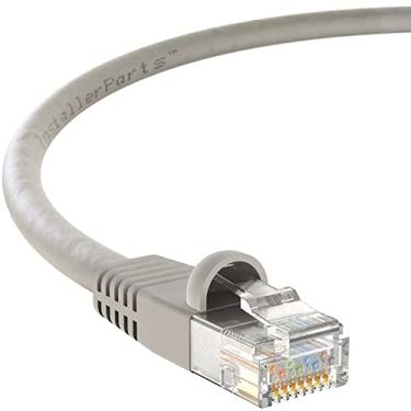Imagem de InstallerParts CAT5E Cabo Ethernet UTP Booted, Cinza, 8 Feet