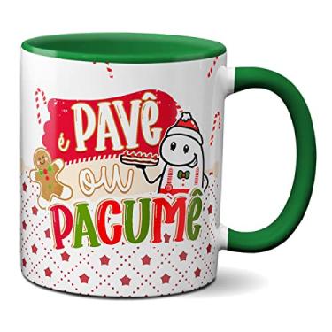 Imagem de Caneca Flork de Natal Frase Engraçada Pavê ou Pacumê (Verde)