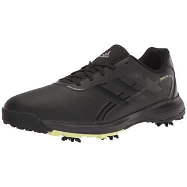 Imagem de adidas Tênis de golfe masculino Traxion Lite Max Wide, Core Black/Calçado Branco/Pulse Lime, 8