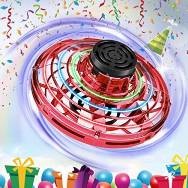 Imagem de Mini Drones for Kids Flying Spinner Magic Flying LED Lights UFO Hand Operated Drones for Kids with Small Sensor 360° Rotating Helicopter for Boys Girls Birthday Christmas Adult Indoor Outdoor