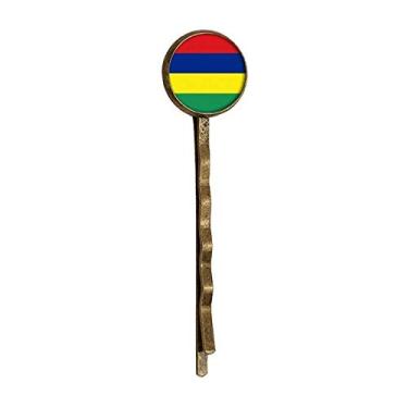 Imagem de Bandana de Mauritius National Flag Africa Country Retro Metal Hair Bobby Pin Headwear