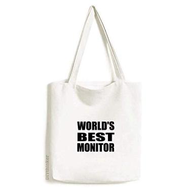 Imagem de Melhor bolsa de lona com monitor de graduação do mundo, bolsa de compras casual